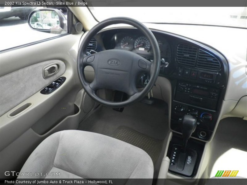 Slate Blue / Beige 2002 Kia Spectra LS Sedan