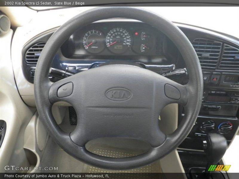 Slate Blue / Beige 2002 Kia Spectra LS Sedan