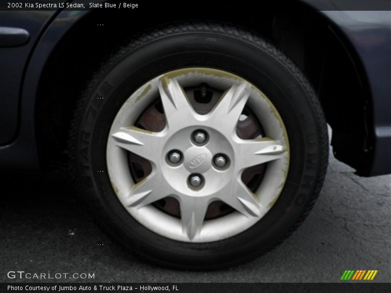 Slate Blue / Beige 2002 Kia Spectra LS Sedan