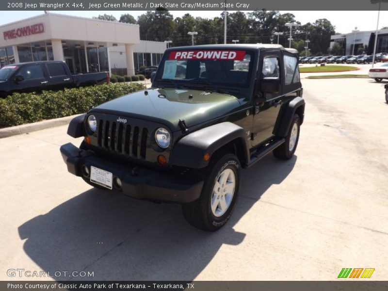 Jeep Green Metallic / Dark Slate Gray/Medium Slate Gray 2008 Jeep Wrangler X 4x4