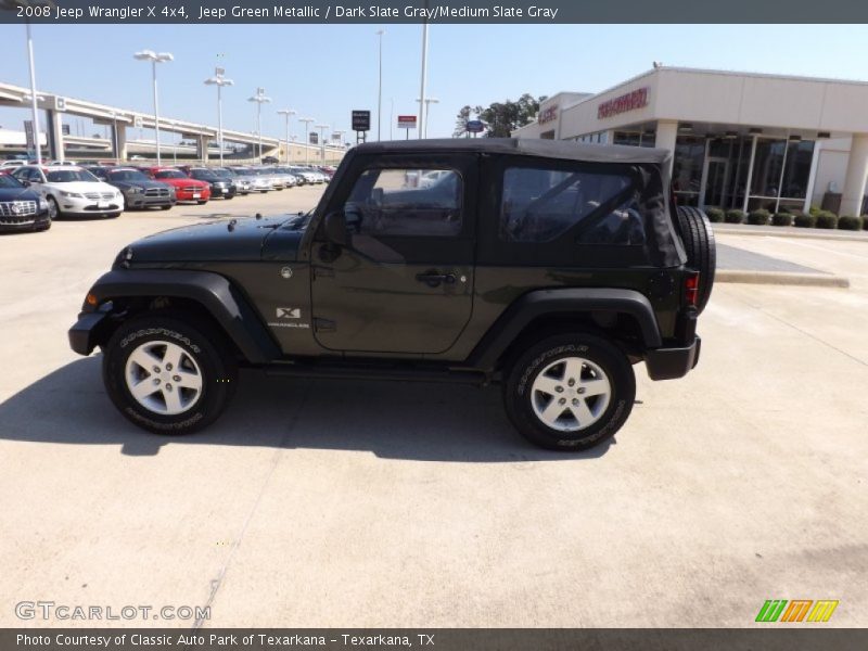 Jeep Green Metallic / Dark Slate Gray/Medium Slate Gray 2008 Jeep Wrangler X 4x4