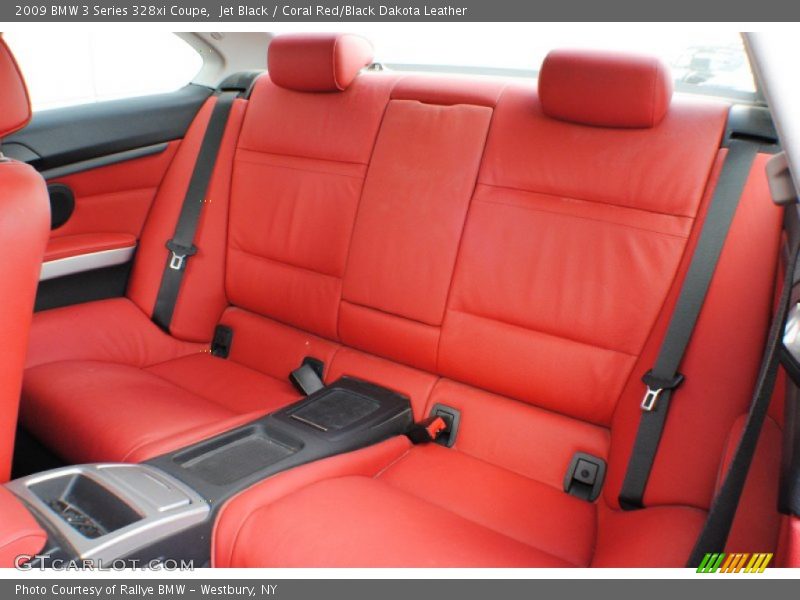 Jet Black / Coral Red/Black Dakota Leather 2009 BMW 3 Series 328xi Coupe