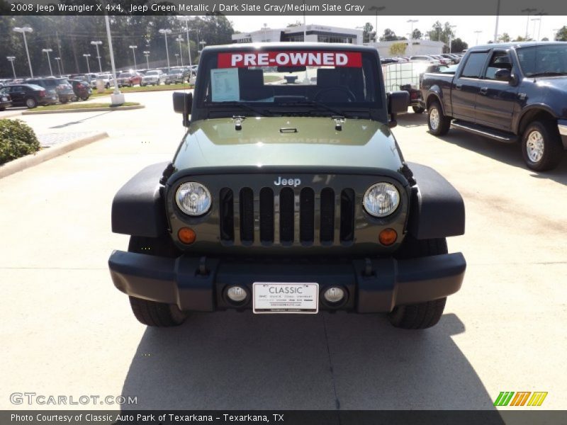 Jeep Green Metallic / Dark Slate Gray/Medium Slate Gray 2008 Jeep Wrangler X 4x4