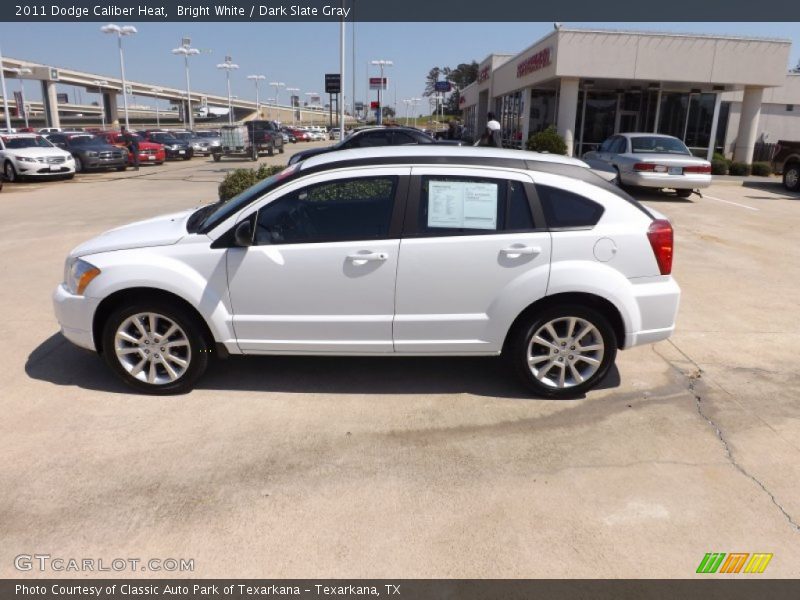 Bright White / Dark Slate Gray 2011 Dodge Caliber Heat