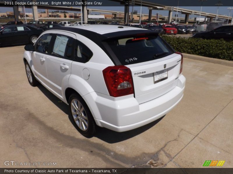 Bright White / Dark Slate Gray 2011 Dodge Caliber Heat