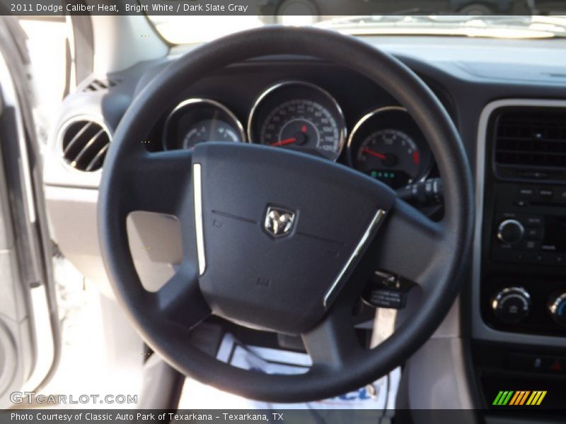 Bright White / Dark Slate Gray 2011 Dodge Caliber Heat