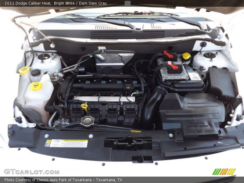 Bright White / Dark Slate Gray 2011 Dodge Caliber Heat
