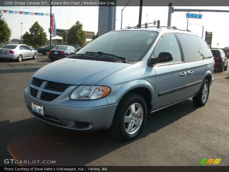Butane Blue Pearl / Medium Slate Gray 2005 Dodge Caravan SXT