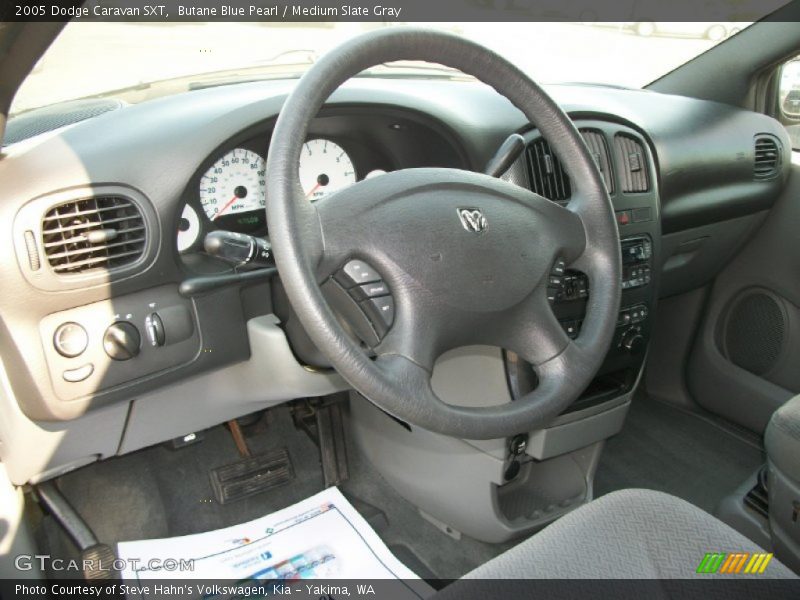 Butane Blue Pearl / Medium Slate Gray 2005 Dodge Caravan SXT
