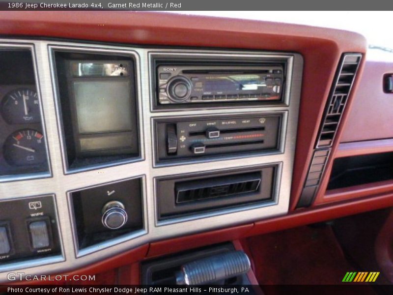 Garnet Red Metallic / Red 1986 Jeep Cherokee Larado 4x4