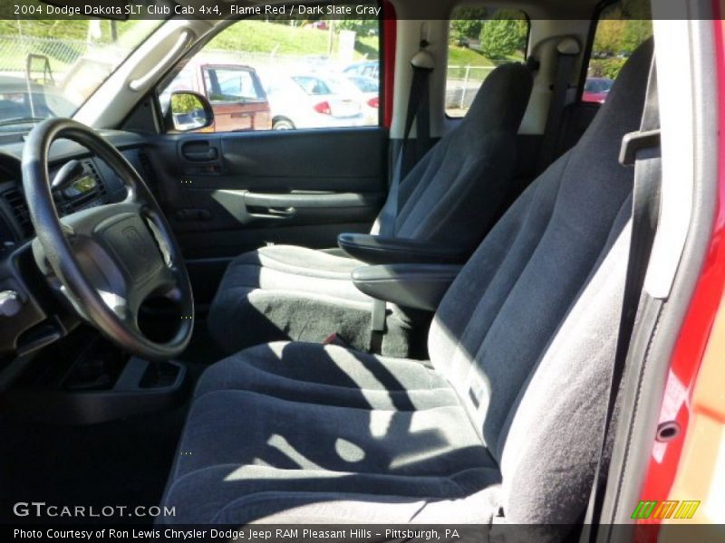 Flame Red / Dark Slate Gray 2004 Dodge Dakota SLT Club Cab 4x4