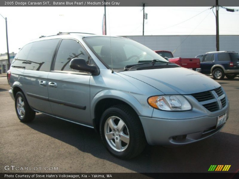 Butane Blue Pearl / Medium Slate Gray 2005 Dodge Caravan SXT