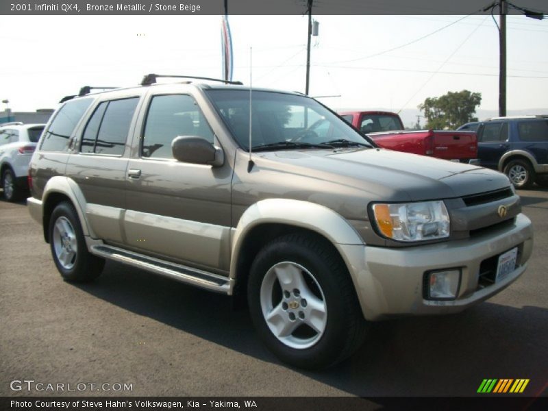 Bronze Metallic / Stone Beige 2001 Infiniti QX4