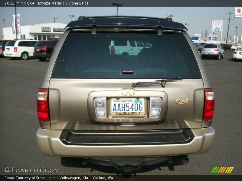 Bronze Metallic / Stone Beige 2001 Infiniti QX4