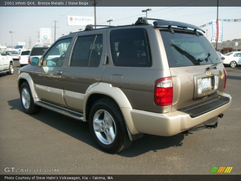 Bronze Metallic / Stone Beige 2001 Infiniti QX4