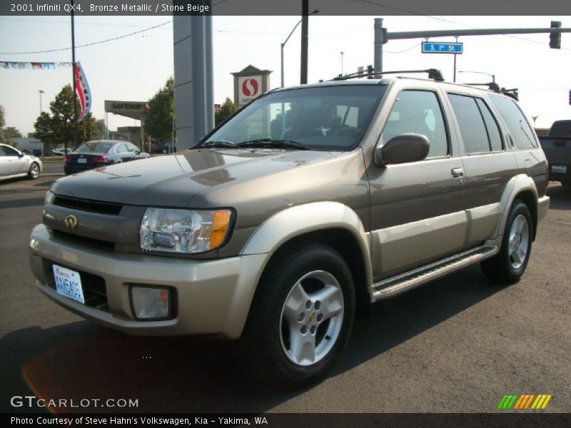 Bronze Metallic / Stone Beige 2001 Infiniti QX4