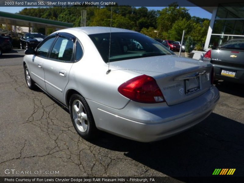 Silver Frost Metallic / Medium Graphite 2003 Ford Taurus SES