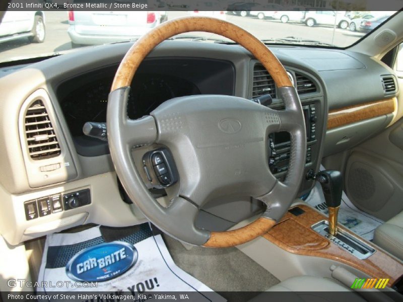 Bronze Metallic / Stone Beige 2001 Infiniti QX4