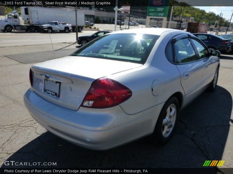 Silver Frost Metallic / Medium Graphite 2003 Ford Taurus SES