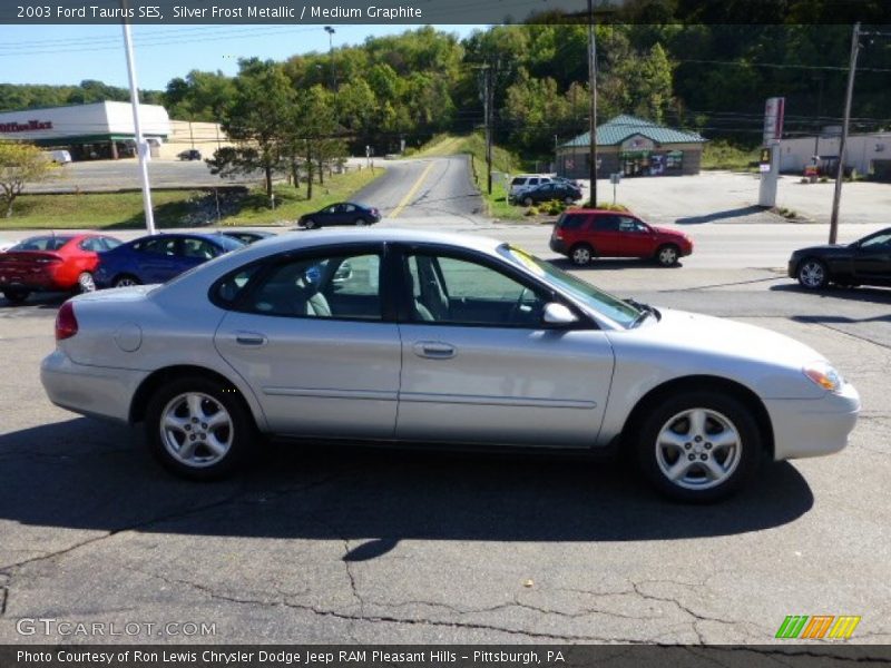 Silver Frost Metallic / Medium Graphite 2003 Ford Taurus SES