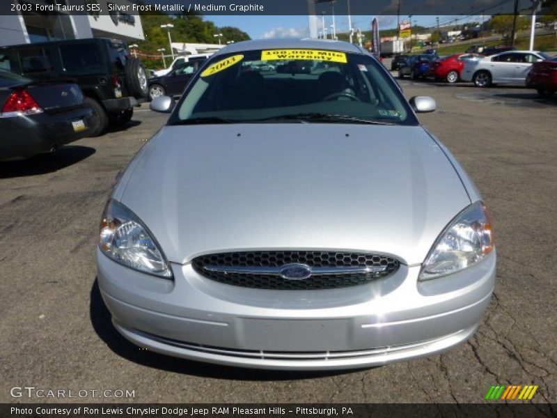Silver Frost Metallic / Medium Graphite 2003 Ford Taurus SES