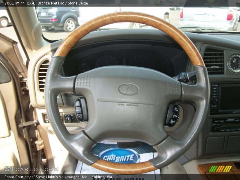 Bronze Metallic / Stone Beige 2001 Infiniti QX4