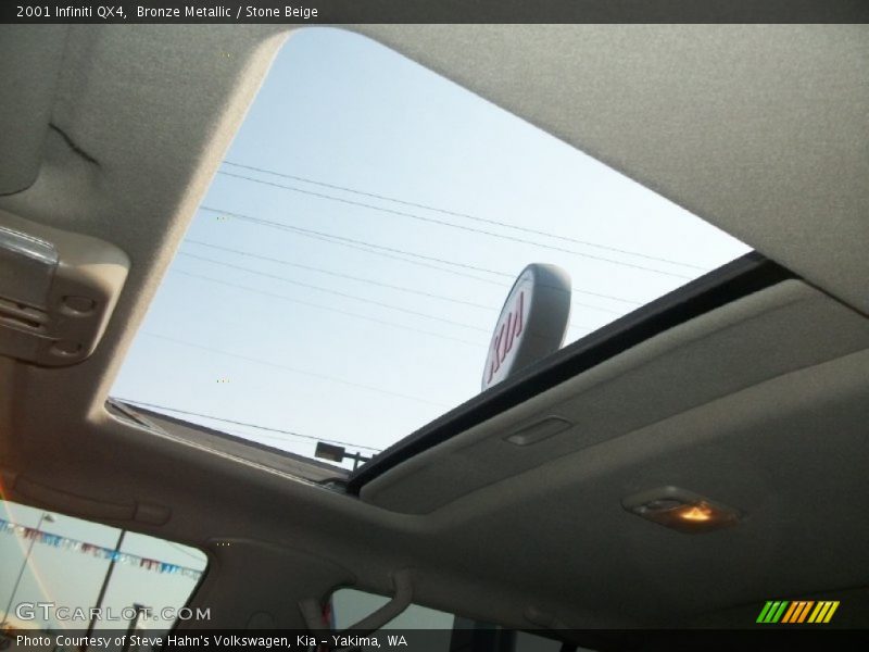 Bronze Metallic / Stone Beige 2001 Infiniti QX4