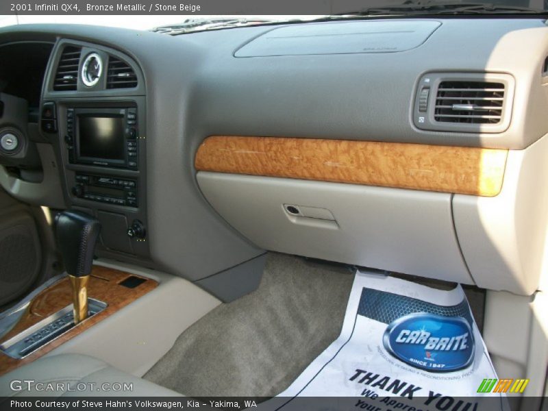 Bronze Metallic / Stone Beige 2001 Infiniti QX4
