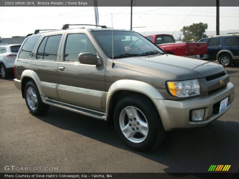 Bronze Metallic / Stone Beige 2001 Infiniti QX4