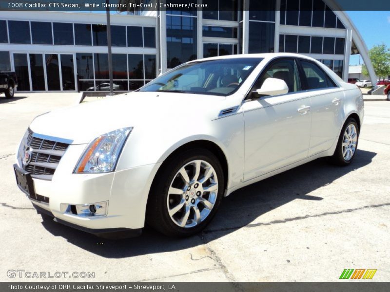 White Diamond Tri-Coat / Cashmere/Cocoa 2008 Cadillac CTS Sedan