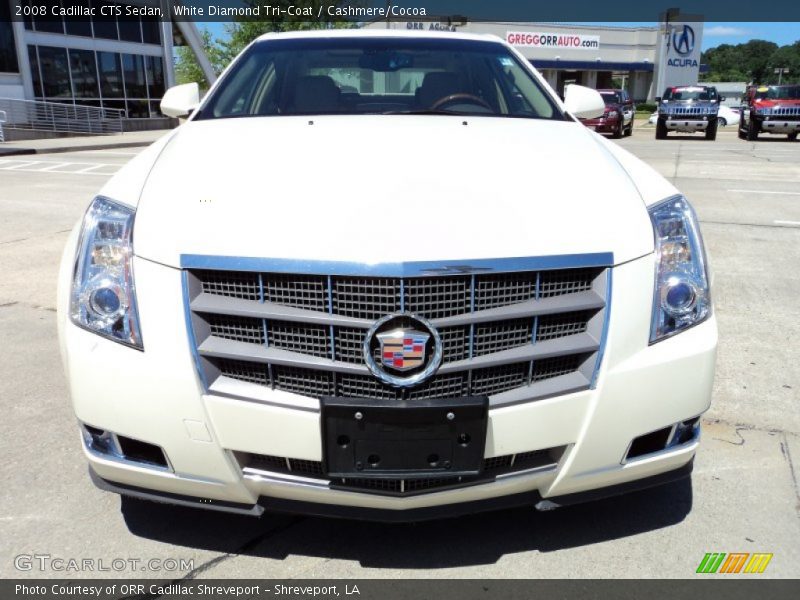 White Diamond Tri-Coat / Cashmere/Cocoa 2008 Cadillac CTS Sedan
