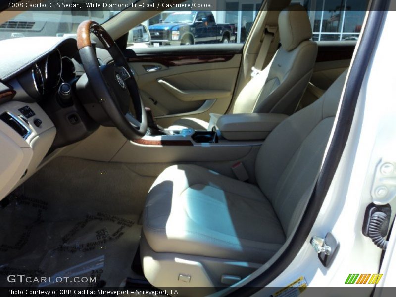 White Diamond Tri-Coat / Cashmere/Cocoa 2008 Cadillac CTS Sedan