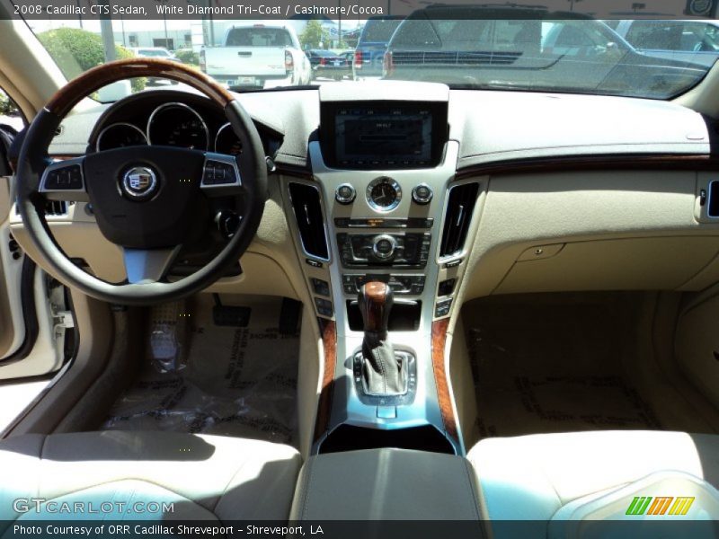 White Diamond Tri-Coat / Cashmere/Cocoa 2008 Cadillac CTS Sedan