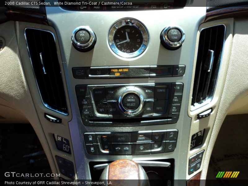 White Diamond Tri-Coat / Cashmere/Cocoa 2008 Cadillac CTS Sedan