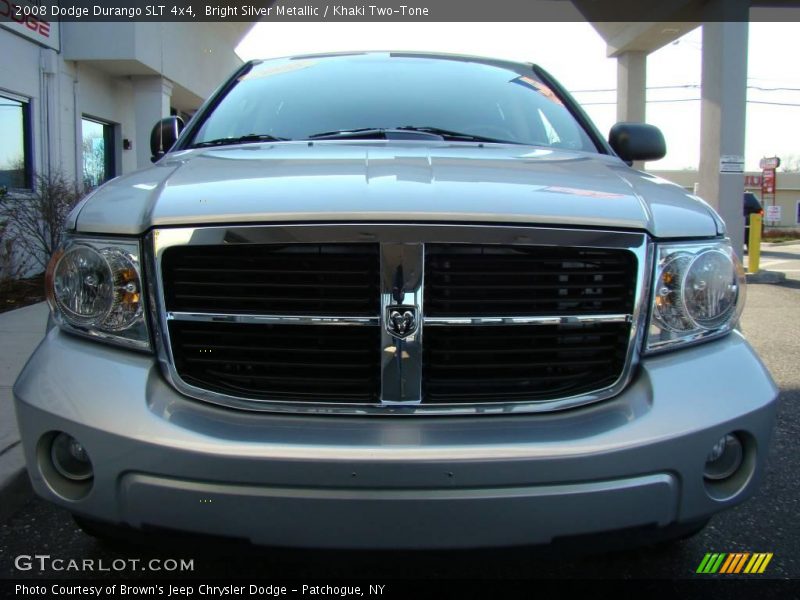 Bright Silver Metallic / Khaki Two-Tone 2008 Dodge Durango SLT 4x4