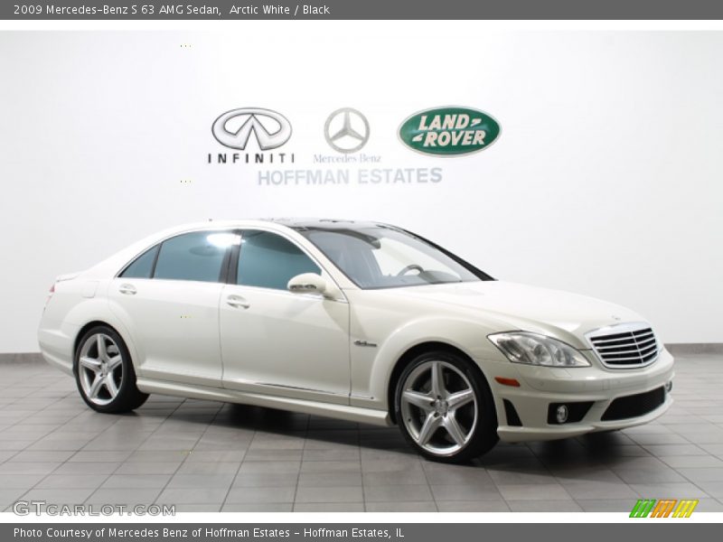 Arctic White / Black 2009 Mercedes-Benz S 63 AMG Sedan