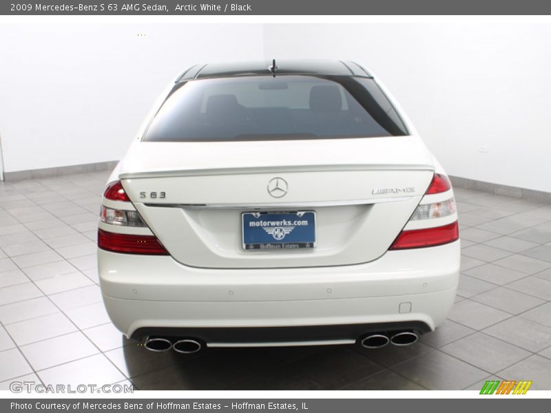 Arctic White / Black 2009 Mercedes-Benz S 63 AMG Sedan