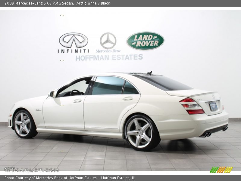 Arctic White / Black 2009 Mercedes-Benz S 63 AMG Sedan