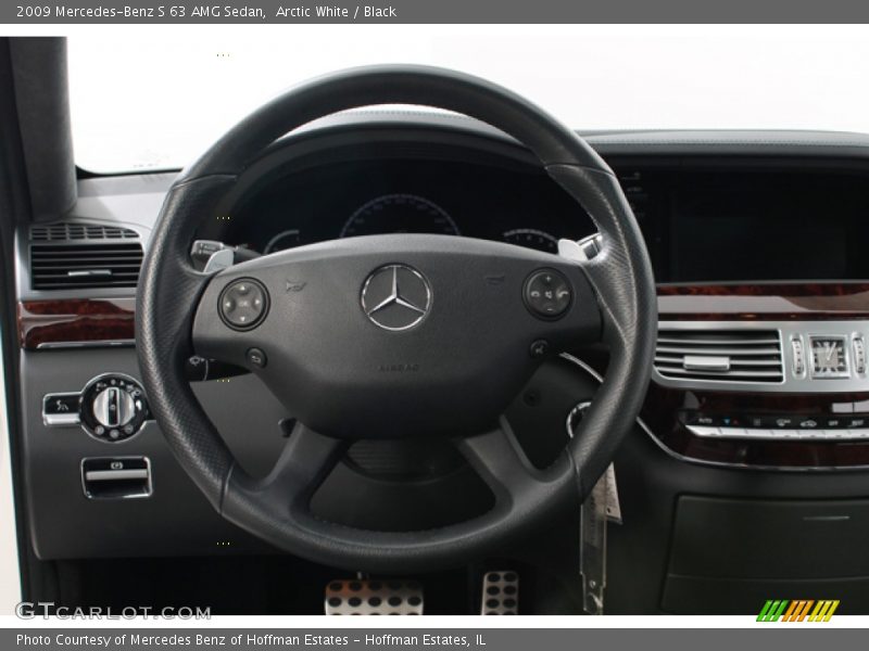 Arctic White / Black 2009 Mercedes-Benz S 63 AMG Sedan