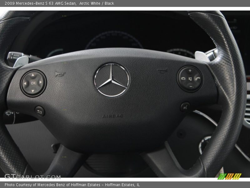 Arctic White / Black 2009 Mercedes-Benz S 63 AMG Sedan