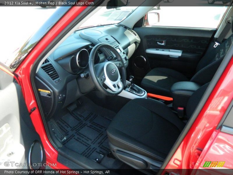 Molten Red / Black Soul Logo Cloth 2012 Kia Soul +