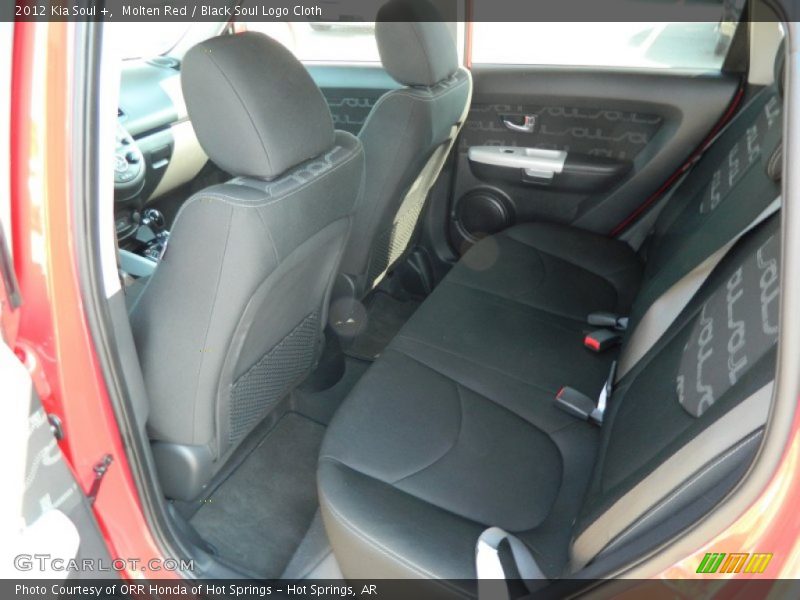 Molten Red / Black Soul Logo Cloth 2012 Kia Soul +