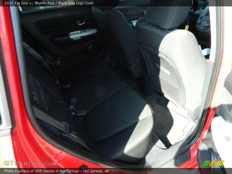 Molten Red / Black Soul Logo Cloth 2012 Kia Soul +