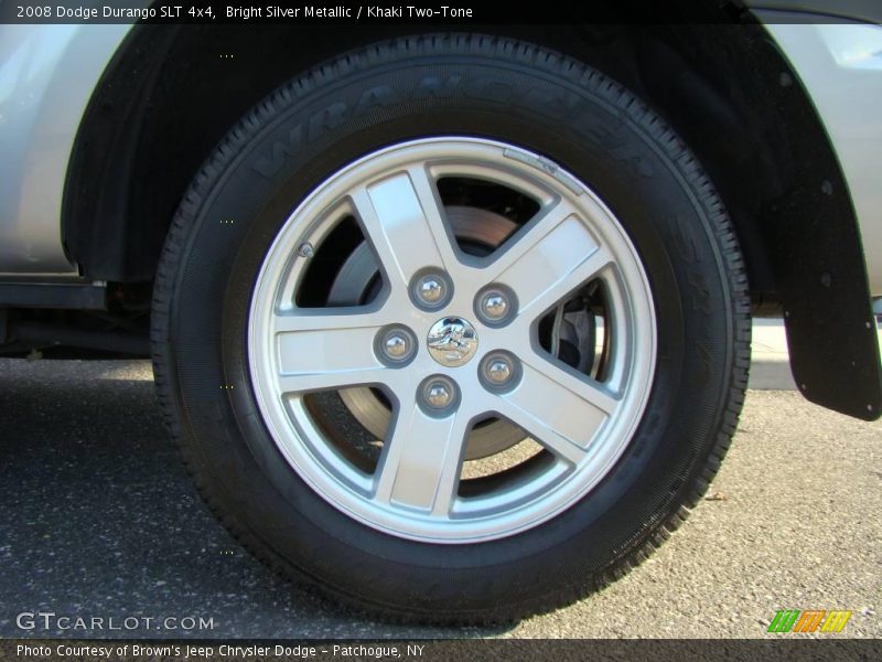 Bright Silver Metallic / Khaki Two-Tone 2008 Dodge Durango SLT 4x4