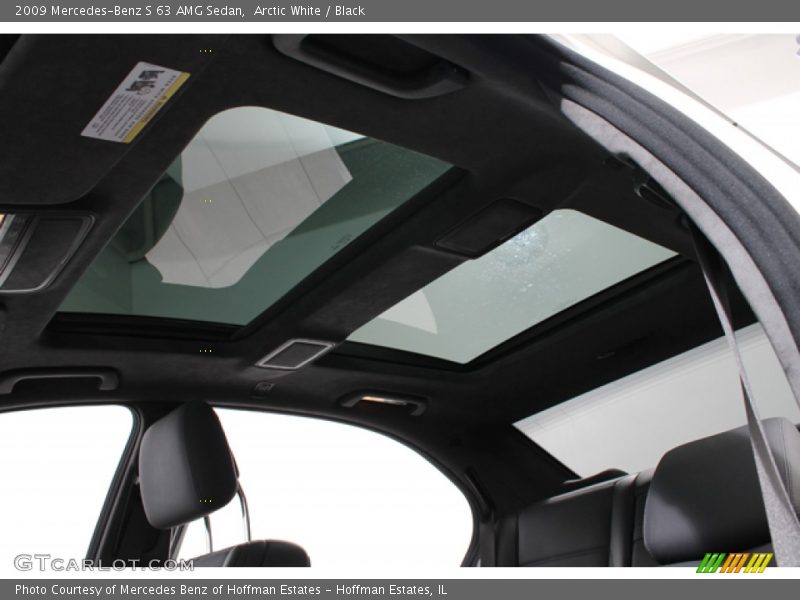 Arctic White / Black 2009 Mercedes-Benz S 63 AMG Sedan
