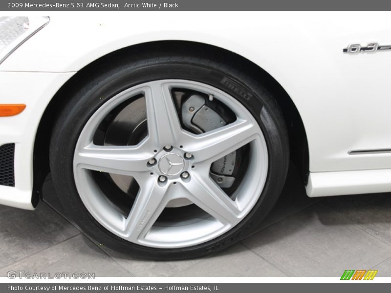 Arctic White / Black 2009 Mercedes-Benz S 63 AMG Sedan