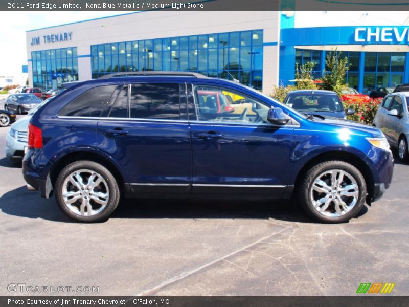 Kona Blue Metallic / Medium Light Stone 2011 Ford Edge Limited