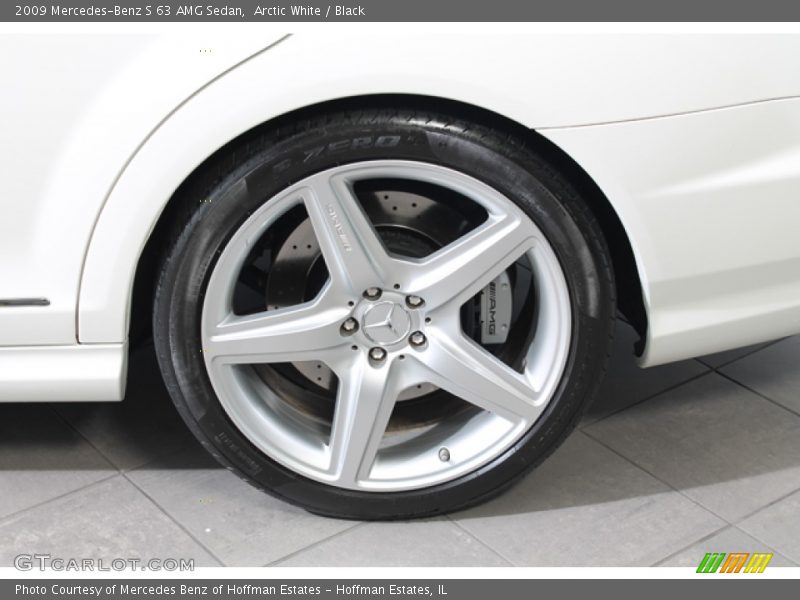Arctic White / Black 2009 Mercedes-Benz S 63 AMG Sedan