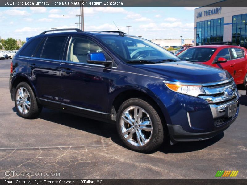 Kona Blue Metallic / Medium Light Stone 2011 Ford Edge Limited