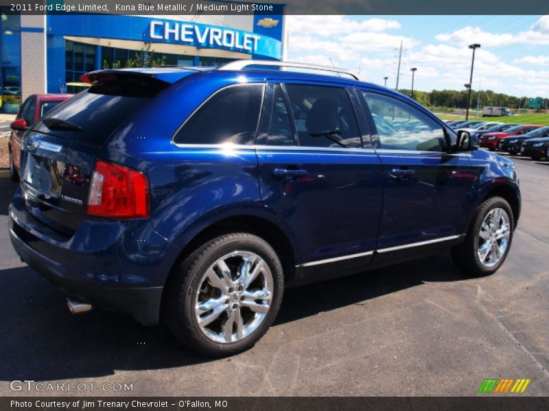 Kona Blue Metallic / Medium Light Stone 2011 Ford Edge Limited